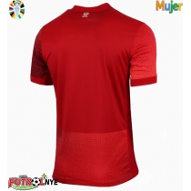 Camiseta Polonia Visitante Equipación para mujer Eurocopa 2024 manga corta